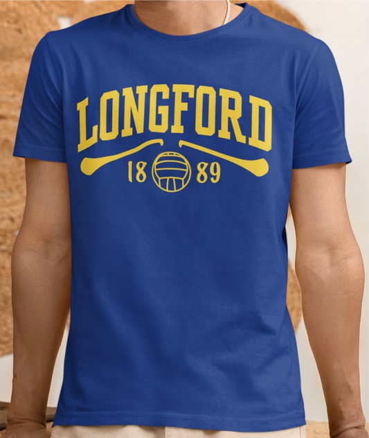 Longford Gaelic Games T-Shirt - Adult - Hurling, Camogie, Football, Ladies Football