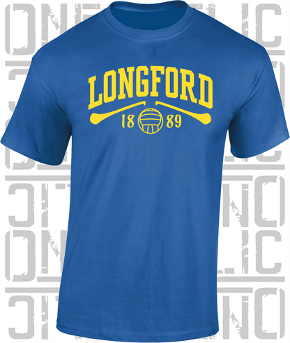 Longford Gaelic Games T-Shirt - Adult - Hurling, Camogie, Football, Ladies Football