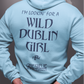 "I'm Lookin' For A Wild Dublin Girl" - Patrick Mahoney Music - Dublin Hurling Helmet Design Hoodie - Adult