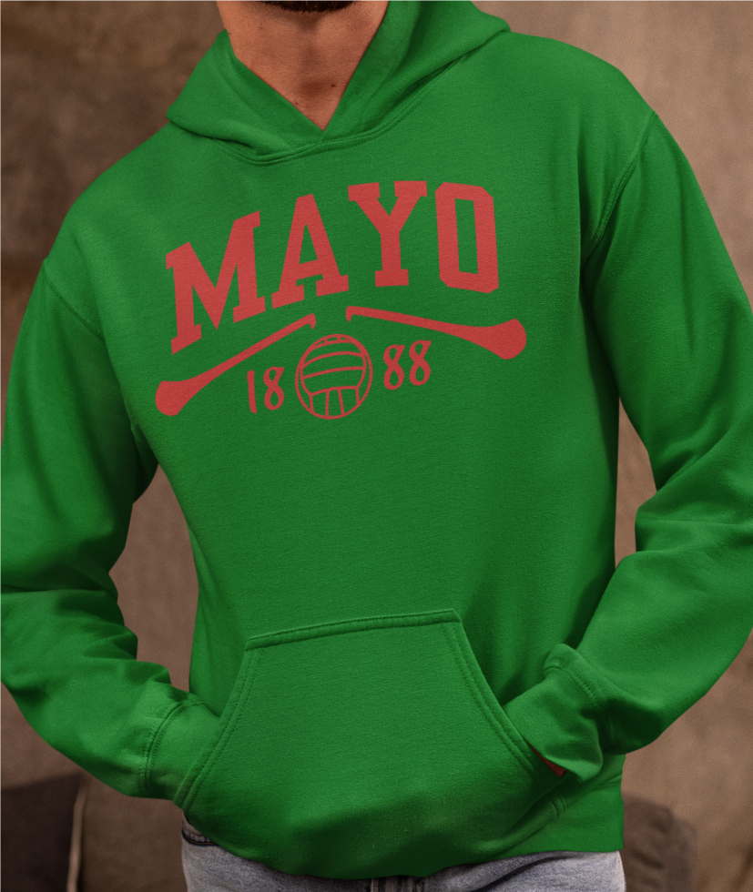 Mayo Gaelic Games Hoodie - Adult - Hurling, Camogie, Football, Ladies Football