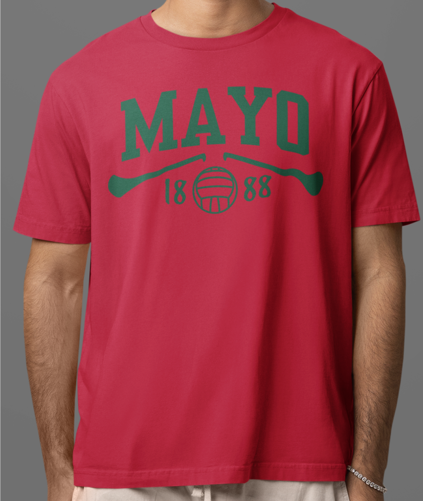 Mayo Gaelic Games T-Shirt - Adult - Hurling, Camogie, Football, Ladies Football