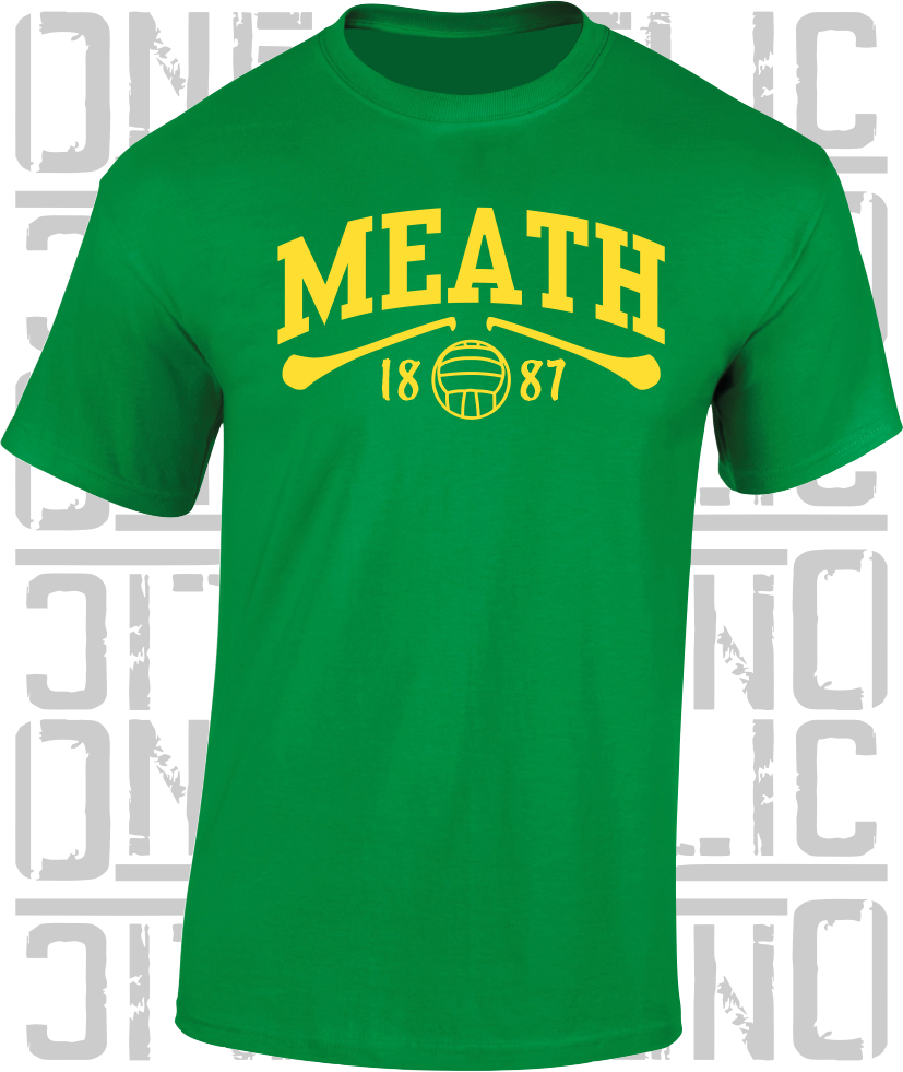 Meath Gaelic Games T-Shirt - Adult - Hurling, Camogie, Football, Ladies Football
