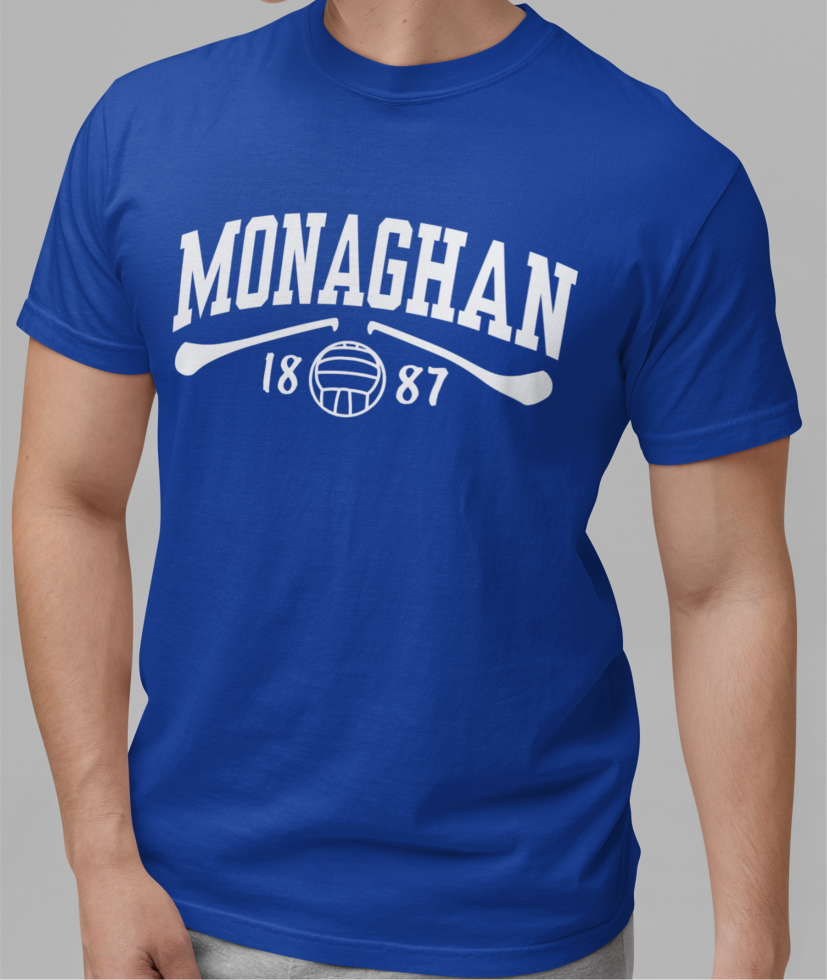 Monaghan Gaelic Games T-Shirt - Adult - Hurling, Camogie, Football, Ladies Football