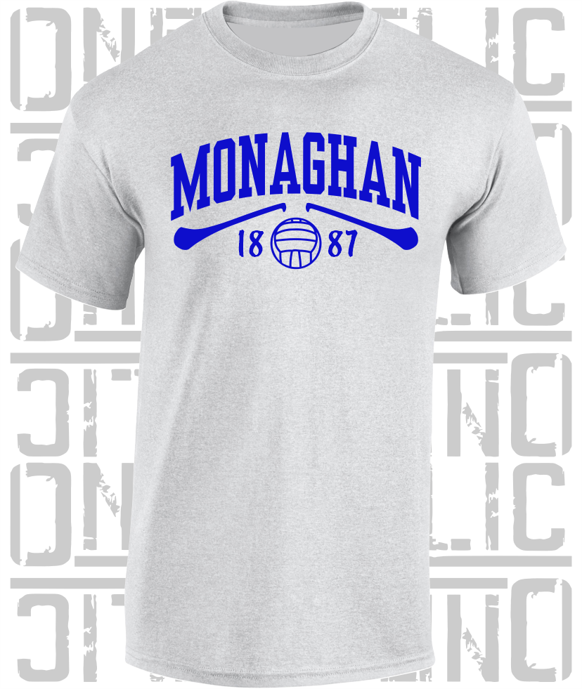 Monaghan Gaelic Games T-Shirt - Adult - Hurling, Camogie, Football, Ladies Football