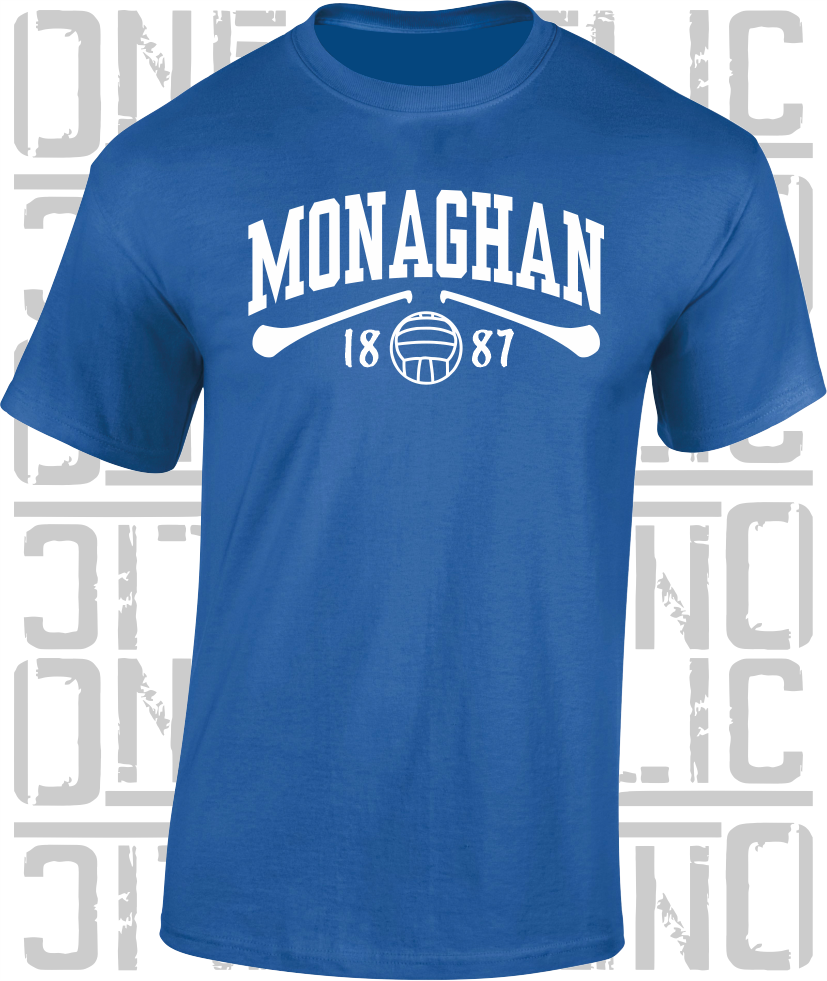Monaghan Gaelic Games T-Shirt - Adult - Hurling, Camogie, Football, Ladies Football