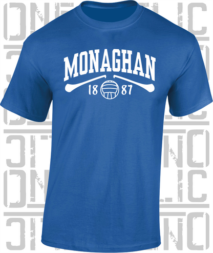 Monaghan Gaelic Games T-Shirt - Adult - Hurling, Camogie, Football, Ladies Football