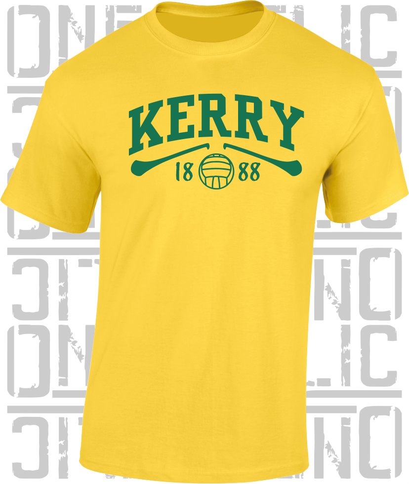 Kerry Gaelic Games T-Shirt - Adult - Hurling, Camogie, Football, Ladies Football