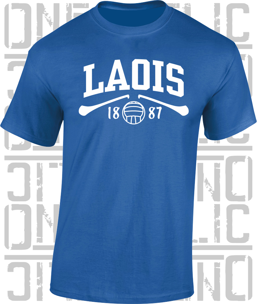 Laois Gaelic Games T-Shirt - Adult - Hurling, Camogie, Football, Ladies Football
