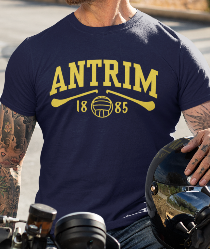Antrim Gaelic Games T-Shirt - Adult - Hurling, Camogie, Football, Ladies Football