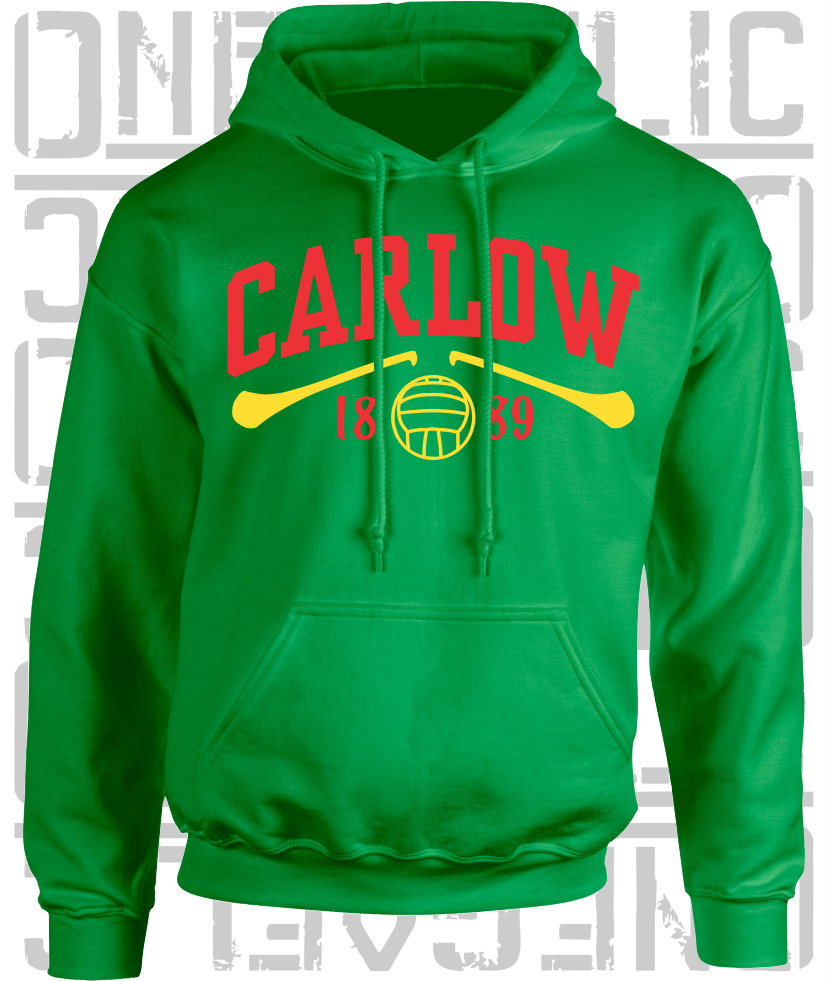 Carlow Gaelic Games Hoodie - Adult - Hurling, Camogie, Football, Ladies Football
