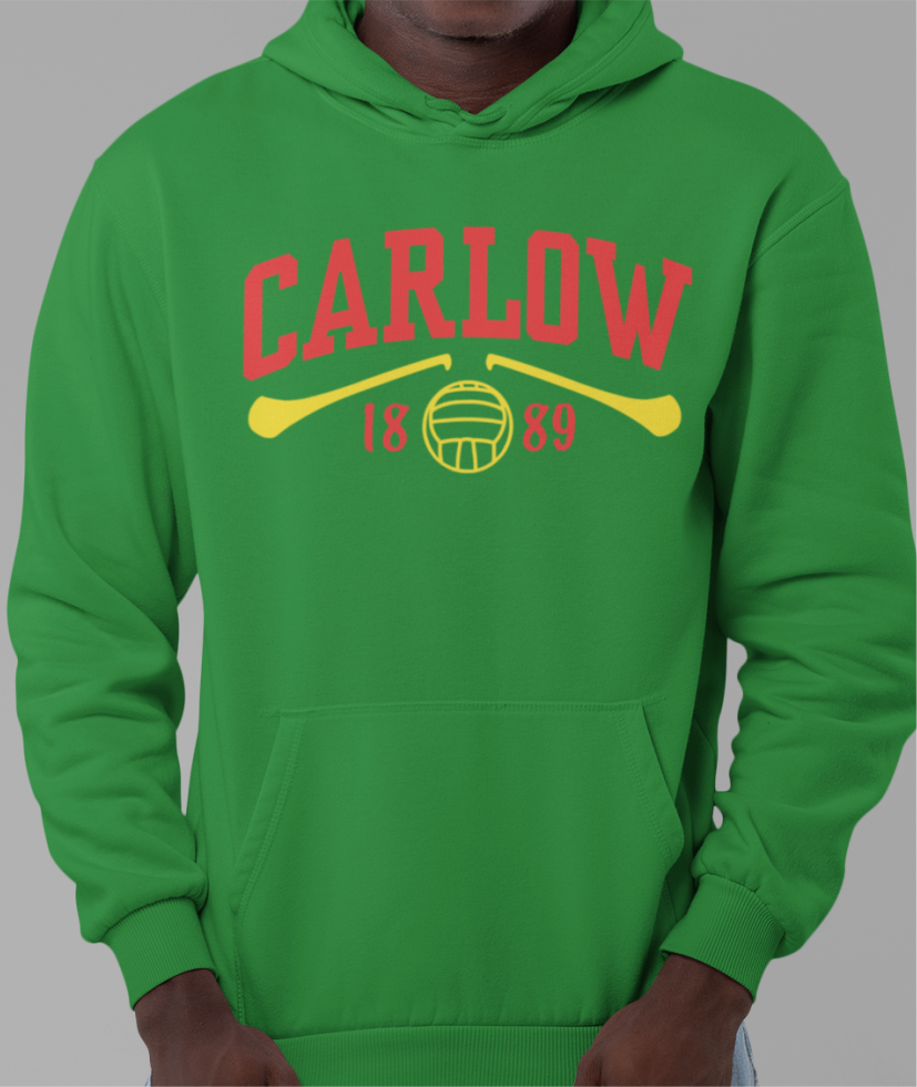 Carlow Gaelic Games Hoodie - Adult - Hurling, Camogie, Football, Ladies Football