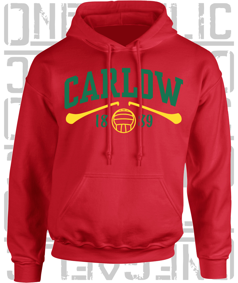 Carlow Gaelic Games Hoodie - Adult - Hurling, Camogie, Football, Ladies Football