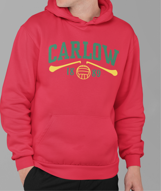 Carlow Gaelic Games Hoodie - Adult - Hurling, Camogie, Football, Ladies Football