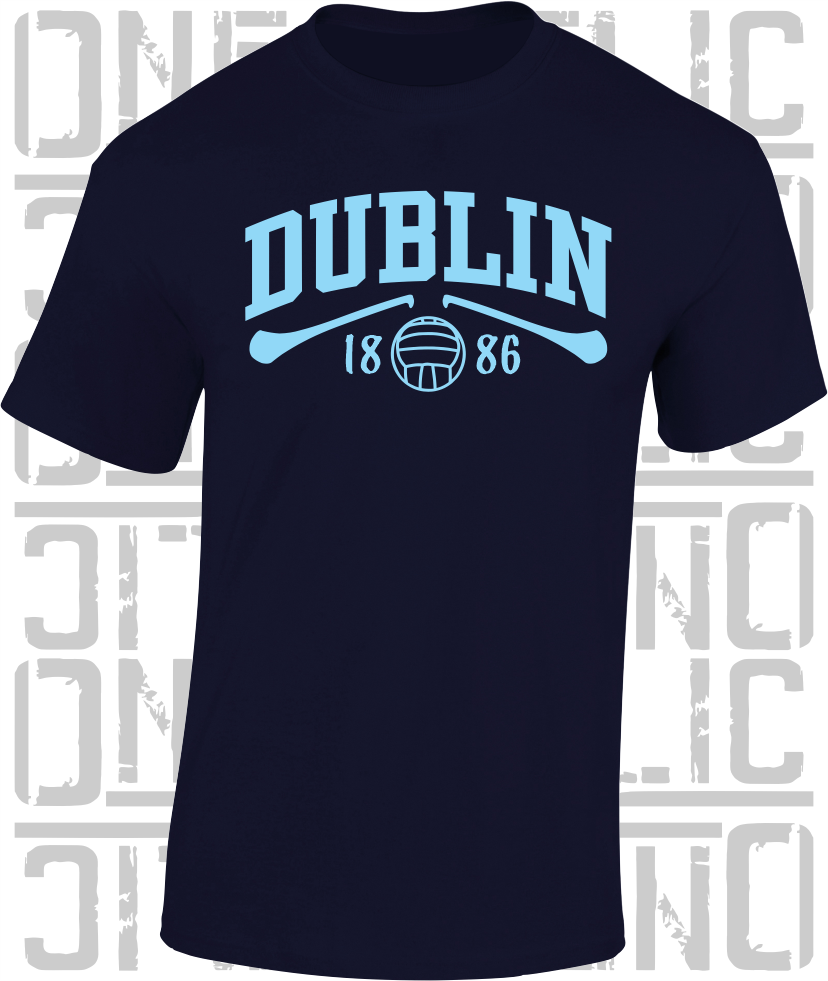 Dublin Gaelic Games T-Shirt - Adult - Hurling, Camogie, Football, Ladies Football