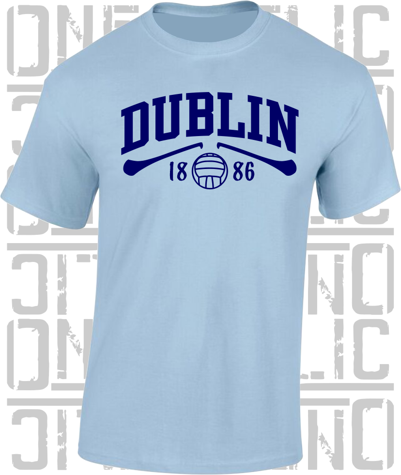 Dublin Gaelic Games T-Shirt - Adult - Hurling, Camogie, Football, Ladies Football