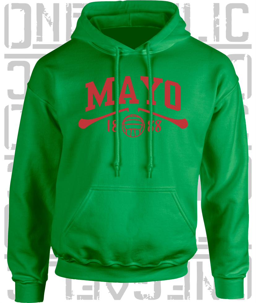 Mayo Gaelic Games Hoodie - Adult - Hurling, Camogie, Football, Ladies Football