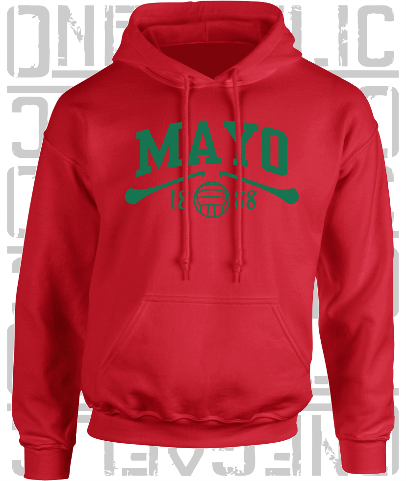 Mayo Gaelic Games Hoodie - Adult - Hurling, Camogie, Football, Ladies Football