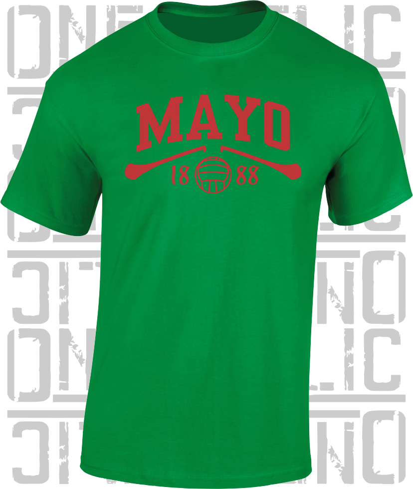 Mayo Gaelic Games T-Shirt - Adult - Hurling, Camogie, Football, Ladies Football