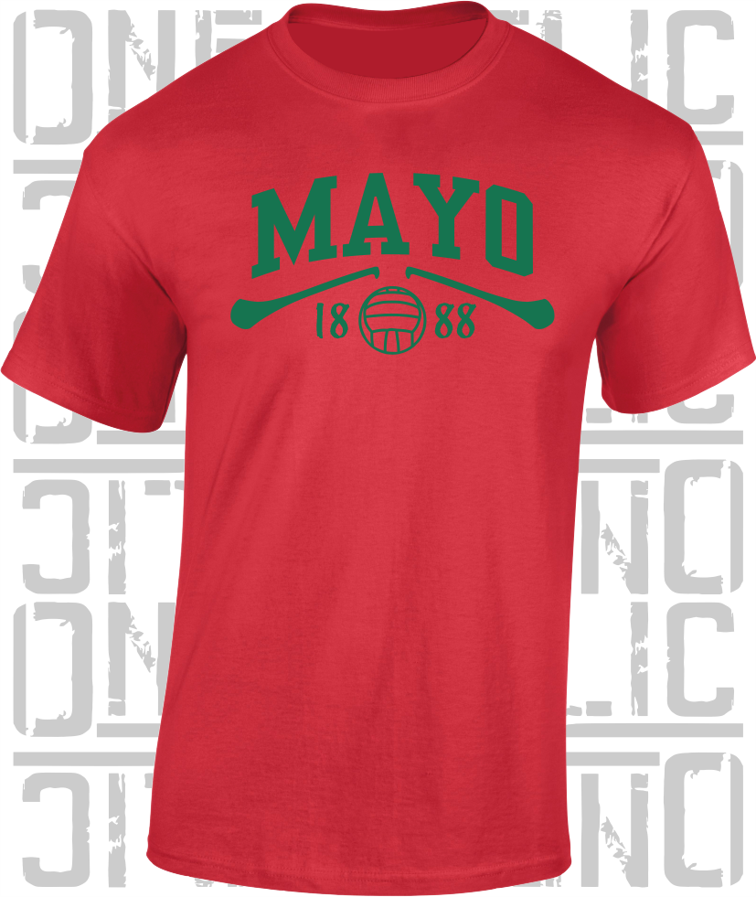 Mayo Gaelic Games T-Shirt - Adult - Hurling, Camogie, Football, Ladies Football