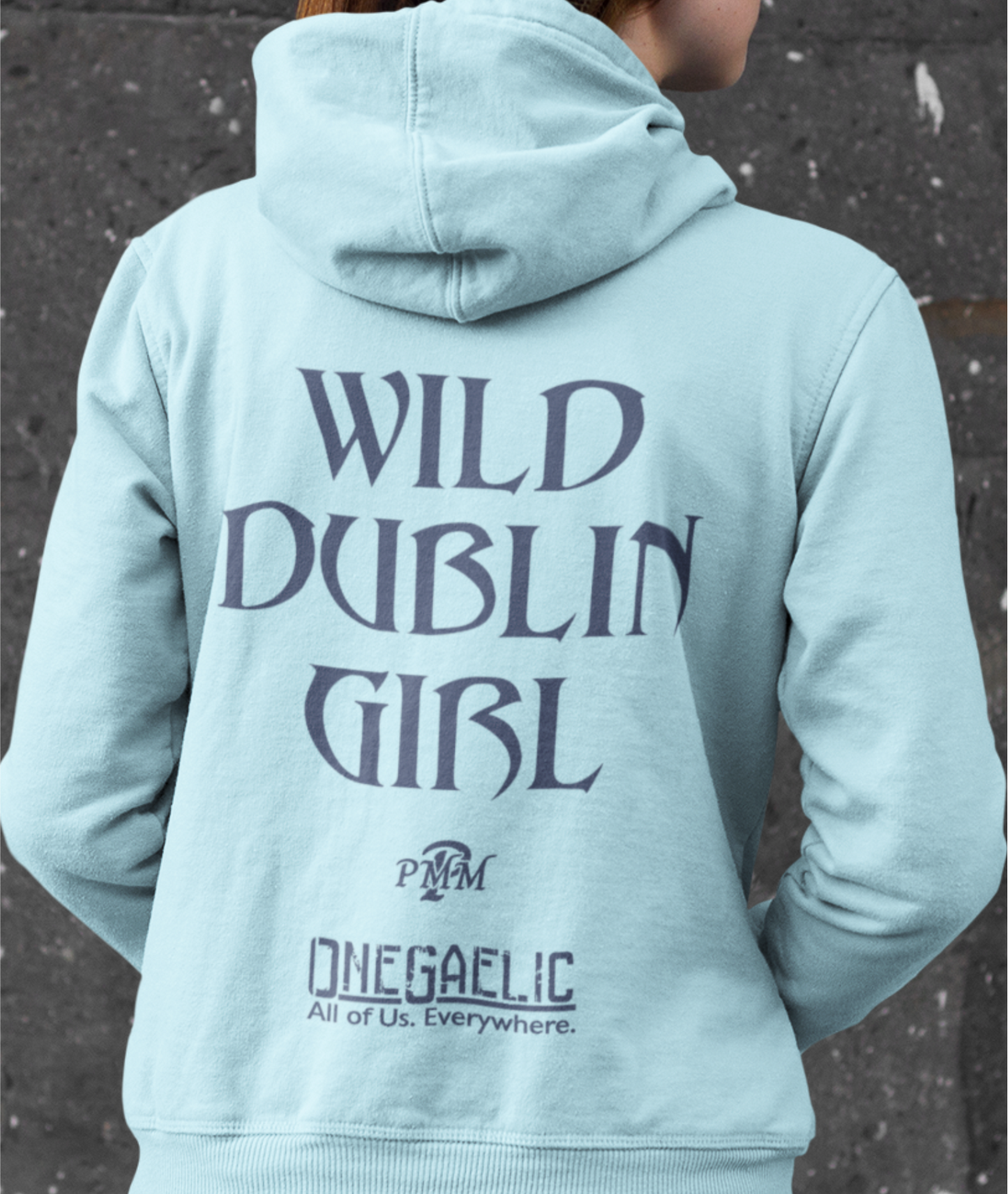 Wild Dublin Girl - Patrick Mahoney Music - Dublin Hurling Helmet Design Hoodie - Adult
