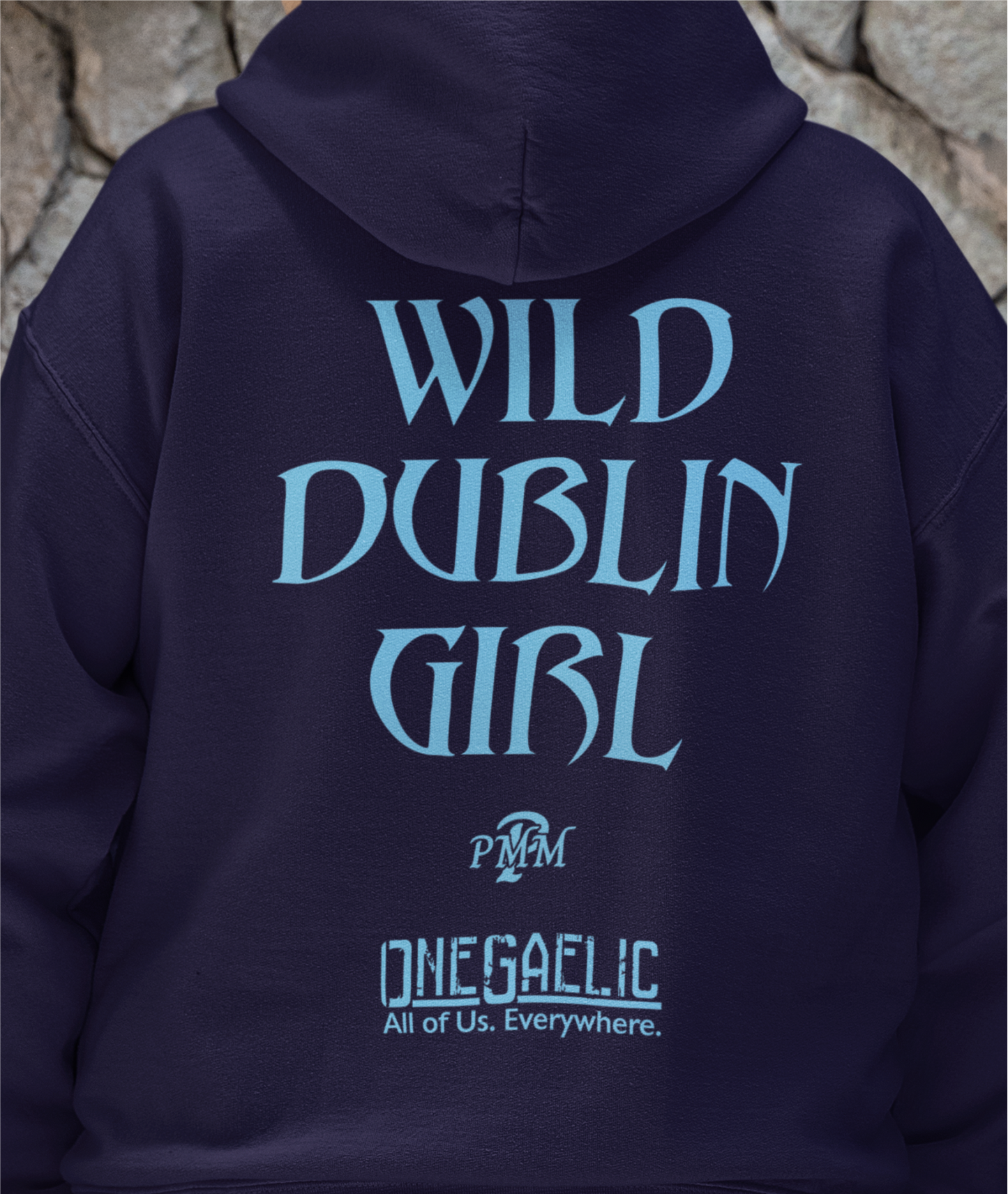 Wild Dublin Girl - Patrick Mahoney Music - Dublin Hurling Helmet Design Hoodie - Adult
