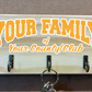 Personalised Family Name and County/Club Key Holder/Hooks (made from reclaimed pallet wood)