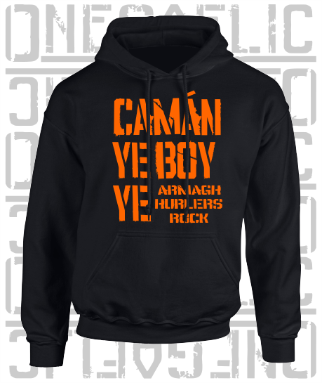 Camán Ye Boy Ye - Hurling Hoodie - Adult - Armagh