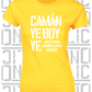 Camán Ye Boy Ye, Hurling T-Shirt - Ladies Skinny-Fit - All Counties Available