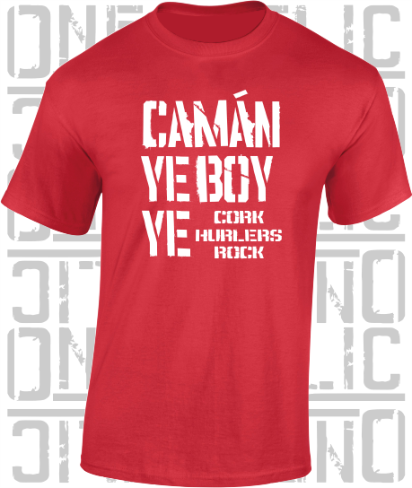 Camán Ye Boy Ye - Hurling T-Shirt Adult - Cork
