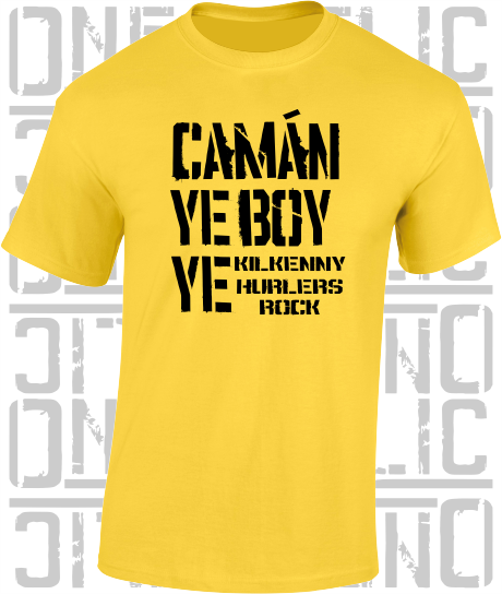 Camán Ye Boy Ye - Hurling T-Shirt Adult - Kilkenny