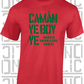 Camán Ye Boy Ye,  Hurling T-Shirt Adult - All Counties Available