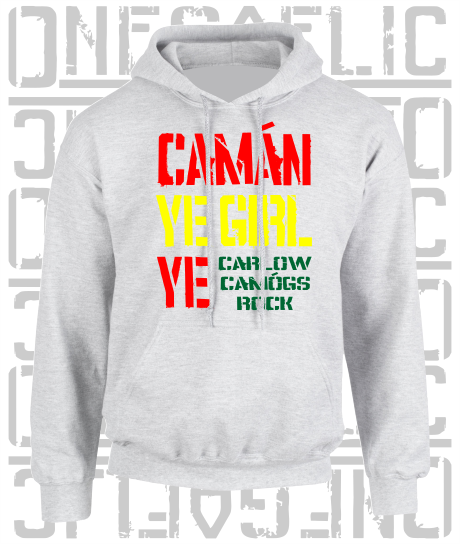 Camán Ye Girl Ye - Camogie Hoodie - Adult - Carlow