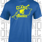 County Map Camogie T-Shirt - Adult - Clare