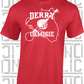 County Map Camogie T-Shirt - Adult - Derry