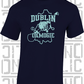 County Map Camogie T-Shirt Adult - All Counties Available