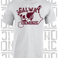 County Map Camogie T-Shirt - Adult - Galway