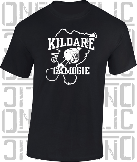 County Map Camogie T-Shirt - Adult - Kildare