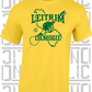 County Map Camogie T-Shirt - Adult - Leitrim