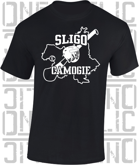 County Map Camogie T-Shirt - Adult - Sligo