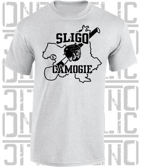 County Map Camogie T-Shirt - Adult - Sligo