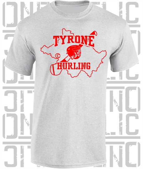 County Map Camogie T-Shirt - Adult - Tyrone