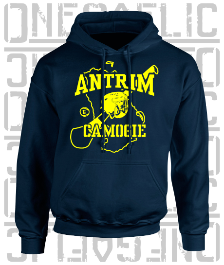 County Map Camogie Hoodie - Adult - Antrim