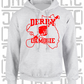 County Map Camogie Hoodie - Adult - Derry