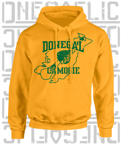 County Map Camogie Hoodie - Adult - Donegal