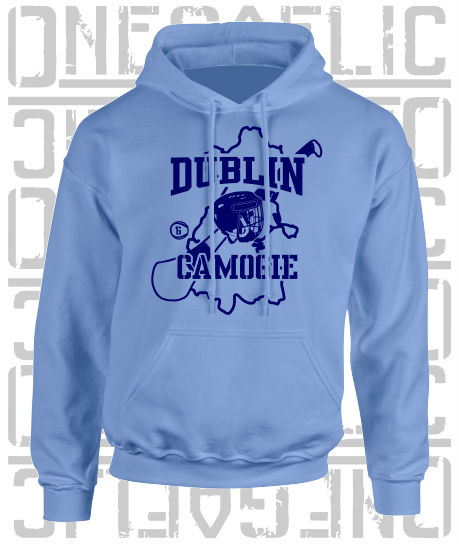 County Map Camogie Hoodie - Adult - Dublin