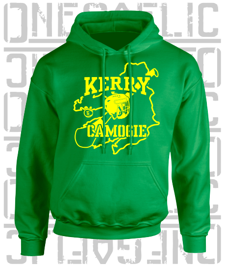 County Map Camogie Hoodie - Adult - Kerry