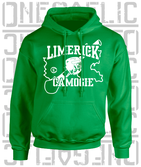 County Map Camogie Hoodie - Adult - Limerick