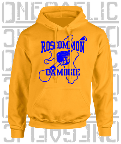 County Map Camogie Hoodie - Adult - Roscommon