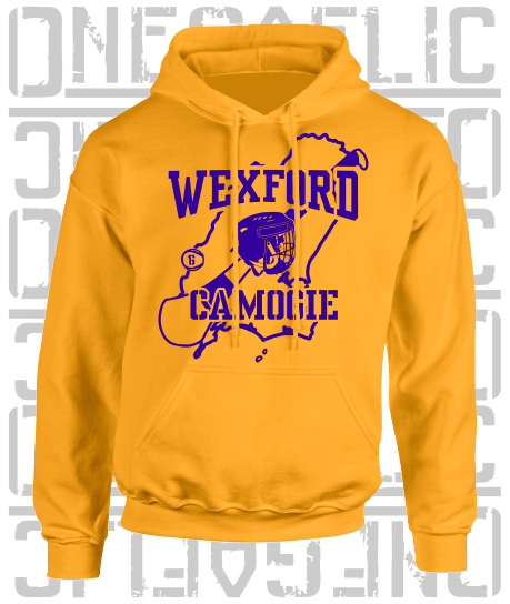 County Map Camogie Hoodie - Adult - Wexford