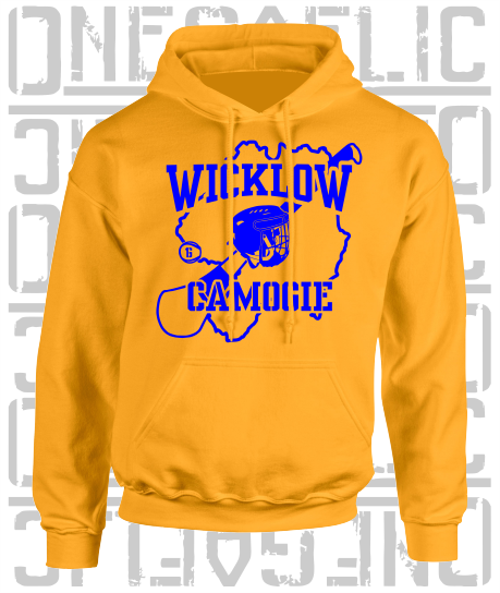 County Map Camogie Hoodie - Adult - Wicklow